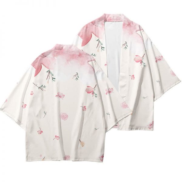 Vintage Floral Print Casual Cardigan Kimono Outerwear - Modakawa modakawa