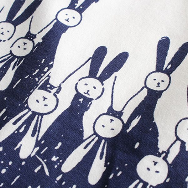 Bunny Ears Print Cloak Sweatshirt - Modakawa Modakawa